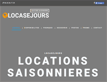 Tablet Screenshot of locasejours.com